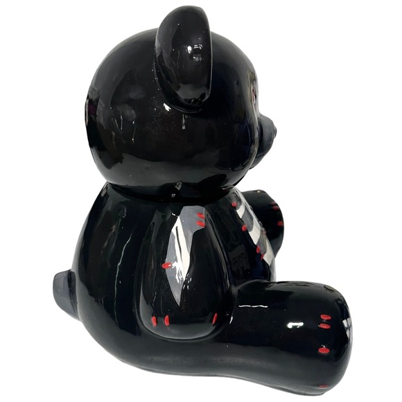 Killstar Cookie Jar Zombie Bear Black w/ Lid Container - Picture 5 of 12